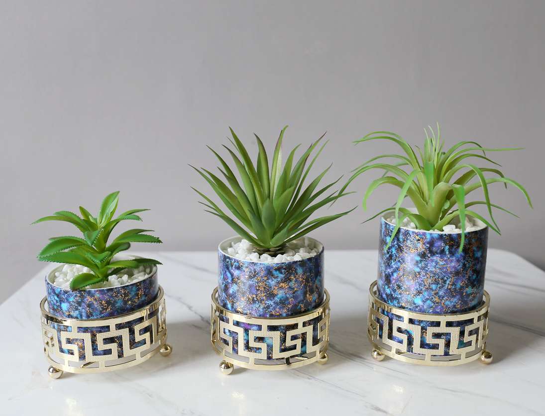 Artificial succulent plant potted plants, bonsai, home decoration ornaments Item Picture