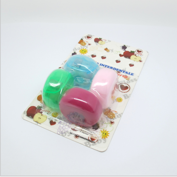 Small round box 4 vacuum-formed polyester dental floss detail image 3