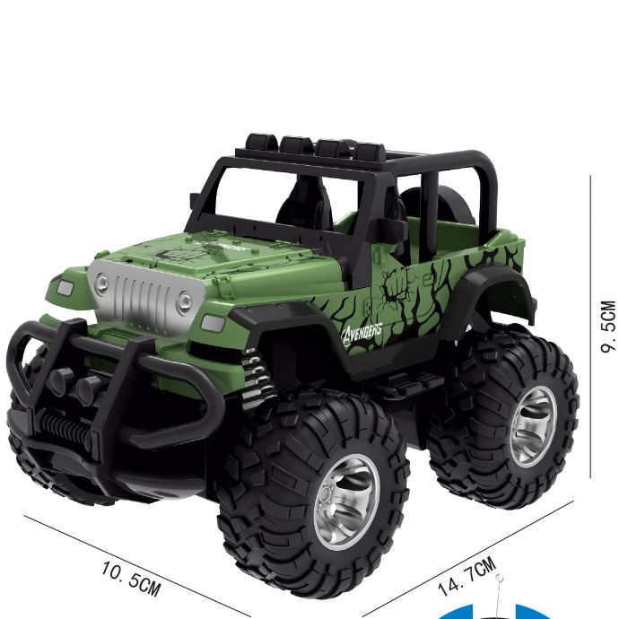 Window box 1:36 Four-way Hulk remote control off-road vehicle