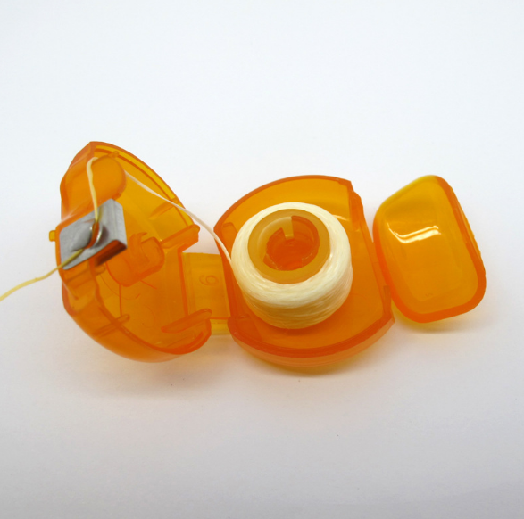 Small round box 4 vacuum-formed polyester dental floss detail image 5