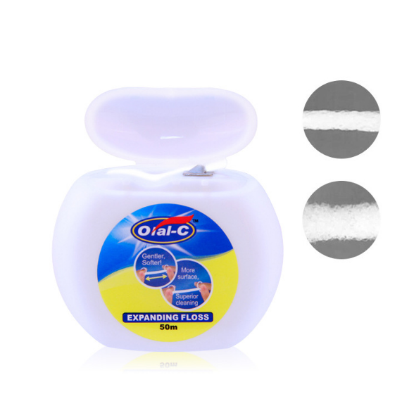 Portable 50m water flossing dental floss detail image 1