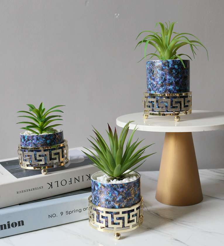Artificial succulent plant potted plants, bonsai, home decoration ornaments details Picture