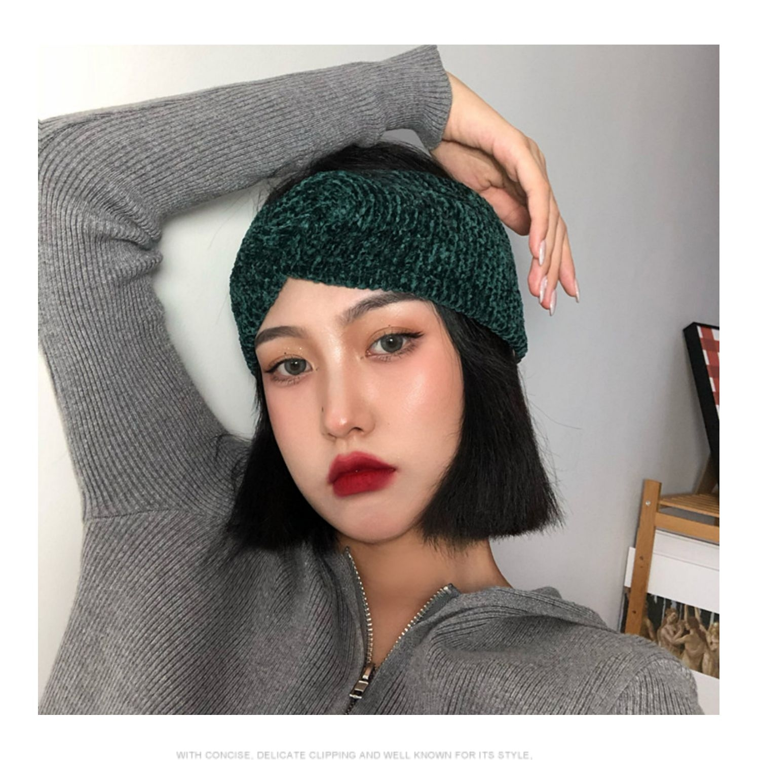 Wool headband, knitted headband, factory direct sales, can be customized 96 samples