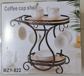 Multi-functional storage rack in bronze and gold detail image 2