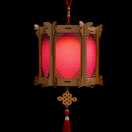 Children's hand-held luminous small lanterns, battery-powered music LED, DIY handicrafts for kindergarten babies full figure