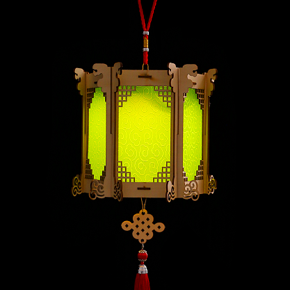 Children's hand-held luminous small lanterns LED, kindergarten babies' hand-held DIY handcrafted material kits full figure