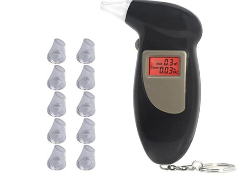 The alcohol tester is backlit and equipped with 10 nozzles detail image 1
