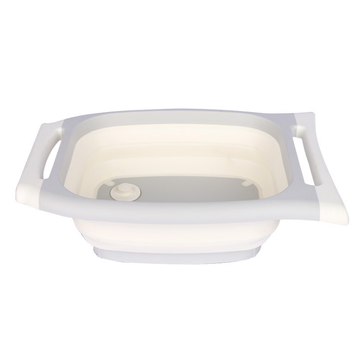 Foldable cutting board travel portable basin detail image 1
