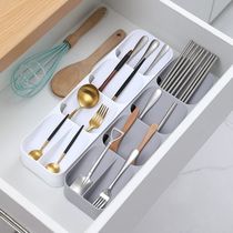 Knife and fork storage rack in drawer