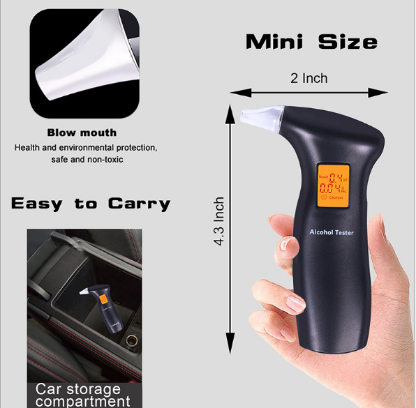 Portable home breathalyzer for drunk driving detail image 2