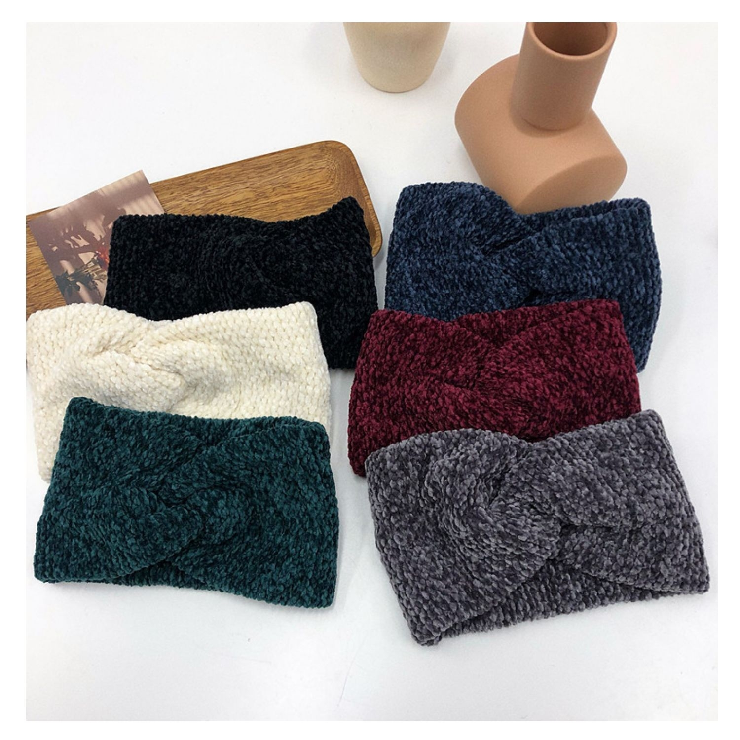 Wool headband, knitted headband, factory direct sales, can be customized 95 samples
