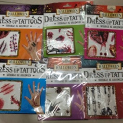 万圣节手型纹身