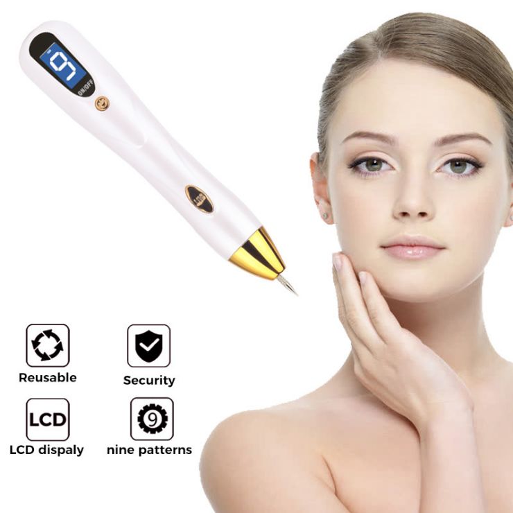 Facial brush moles beauty device