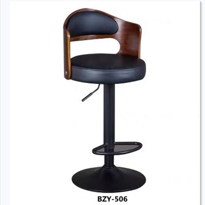 Lv Character Furniture Solid Wood Back Bar Chair Home Lift Rotating Chair Bar Stool Front Desk Cashier Stool Bar Chair