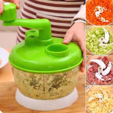 Multi-functional vegetable cutter, vegetable grinder, manual meat grinder, dumpling filling machine, household vegetable grinder, garlic puree grinder, kitchenware pic 1