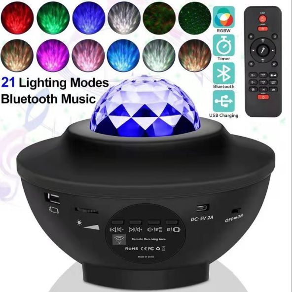 LED star projection light USB Bluetooth