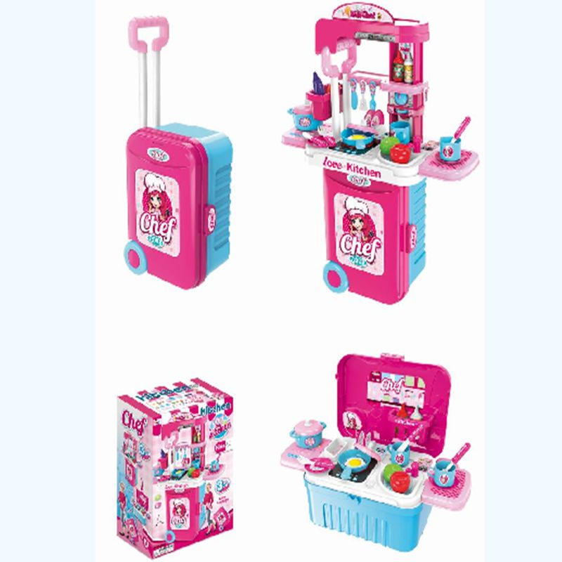 3合1厨具玩具旅行箱 (女)