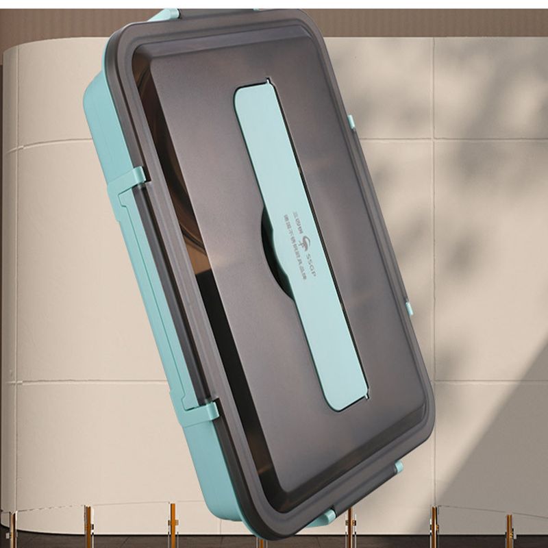 Stainless steel lunch box lunch box Students canteen lunch box Office lunch 304 insulated lunch box full figure