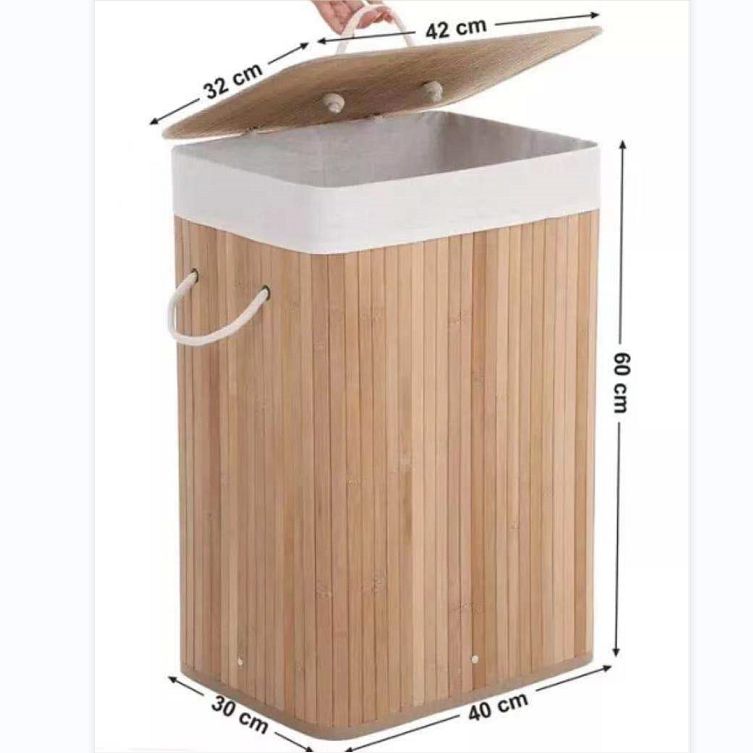 Bamboo woven bamboo dirty clothes storage basket