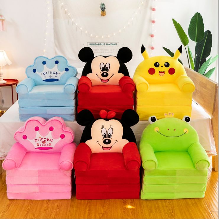 Cartoon four-level folding children's sofa