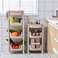 W16-2338含菜盒置物架厨房塑料蔬菜水果整理架浴室毛巾置物架产品图