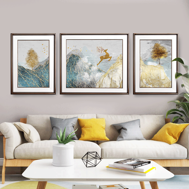 Porcelain painting a deer peace