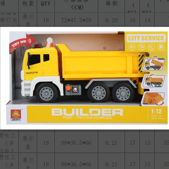 WY810A展示盒灯光音乐多功能惯性车飞机