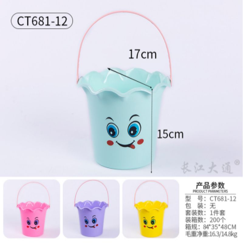 CT681-12单小花边桶