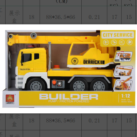 WY812A展示盒灯光音乐多功能惯性车飞机详情图3