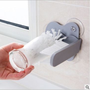Creative suction wall lazy cup brush