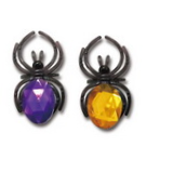 Gem spider ring toy Halloween Decoration items 3-piece set