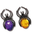 宝石蜘蛛戒指玩具万圣节装饰用品5个装