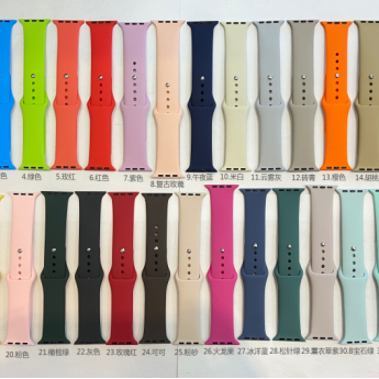 Arc mouth silicone watch belt substitute for Omega city Tissot Seiko Rolex green water ghost male rubber watch chain