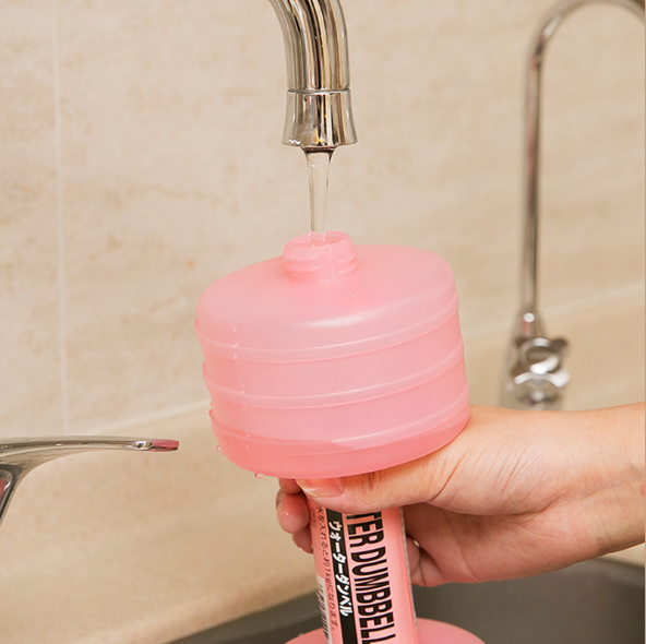 Imported plastic water-filled and water-filled women's dumbbells detail image 2