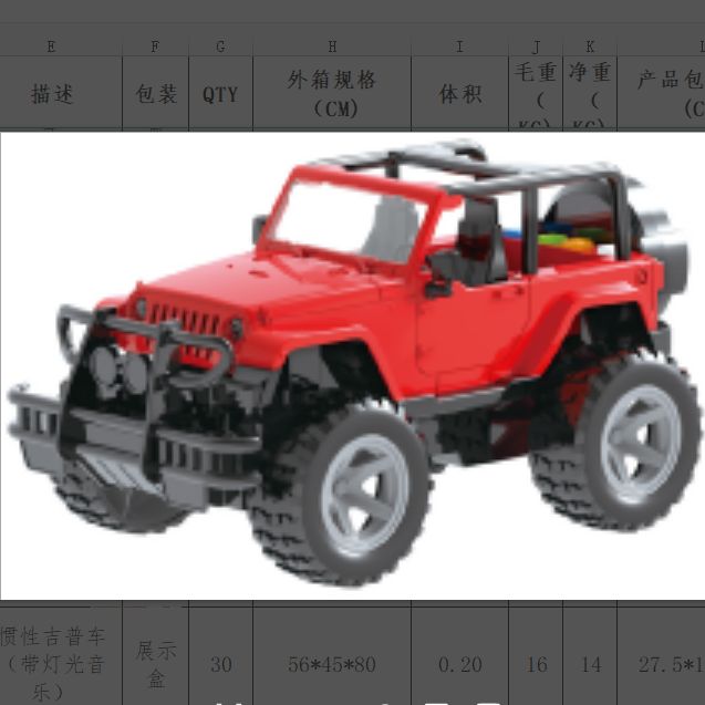 WY390A展示盒灯光音乐多功能惯性车飞机