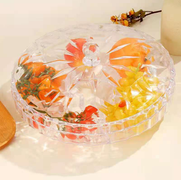Transparent acrylic dried fruit plate detail image 4