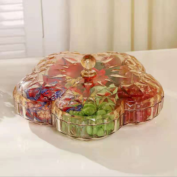 Transparent acrylic dried fruit plate detail image 1