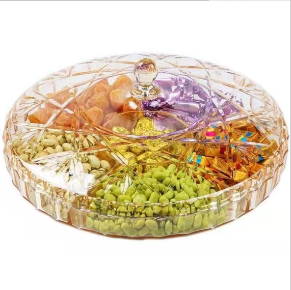 Transparent acrylic dried fruit plate detail image 5