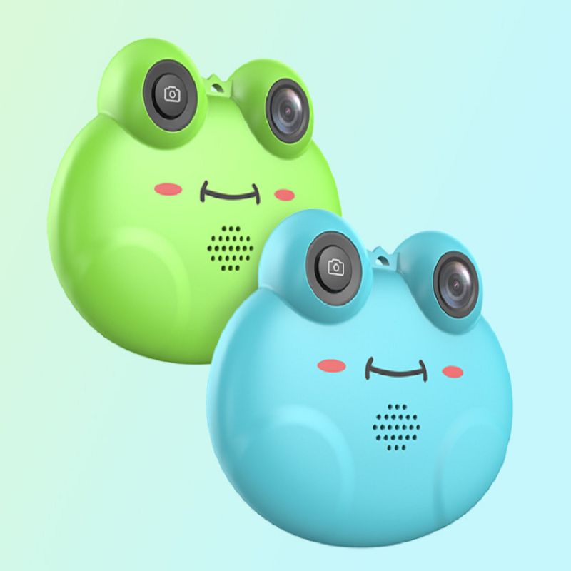 青蛙高清儿童像机数码照相机卡通相机迷你单反摄像机