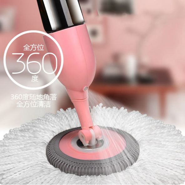 干湿两用360°旋转地拖家用免手洗拖把头