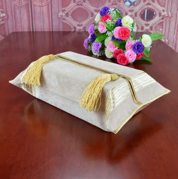 A new classical modern home fabric decoration tissue cover detail image 1