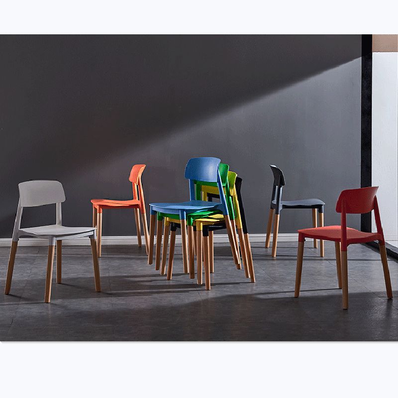 Lu word furniture-eames silla de negociación silla de respaldo silla de plástico silla PP casual