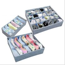 Bamboo charcoal with zipper clothing storage and finishing three-piece set