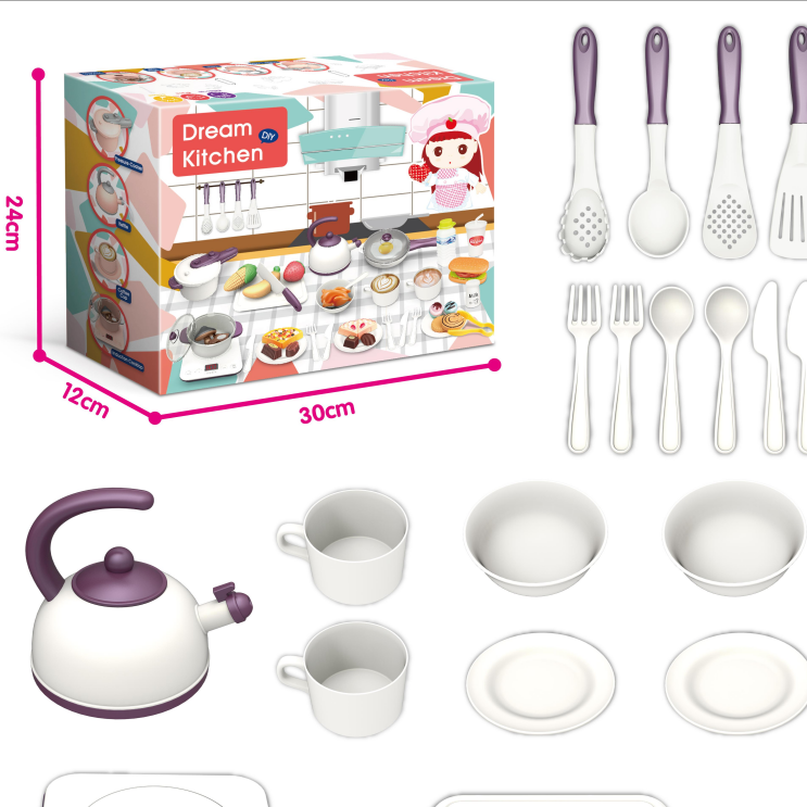 301-3P声光音乐触摸厨房套 （不包电 包电+0.75元 3个7号电池）详情图3