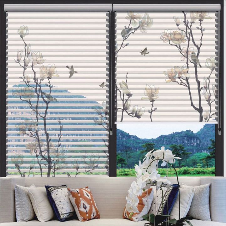 香格里拉帘百叶柔纱帘卷帘窗帘卧室客厅浴室洗手间遮光防水无打孔