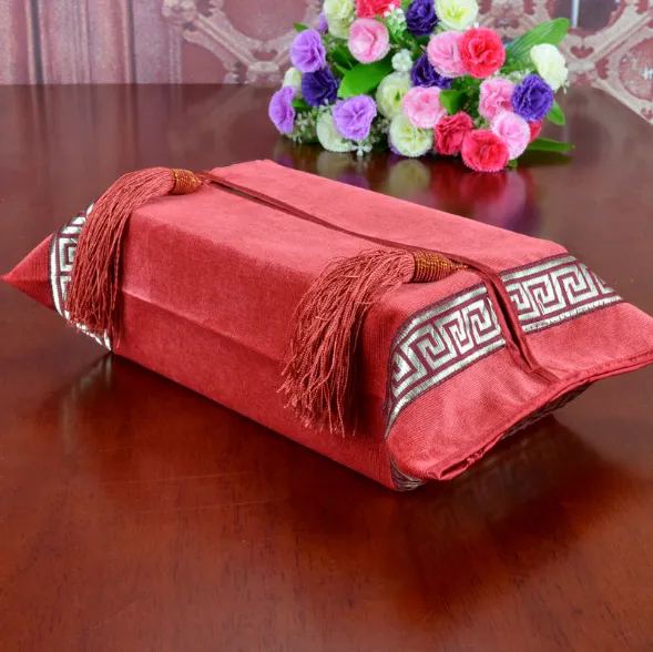 A new classical modern home fabric decoration tissue cover detail image 3
