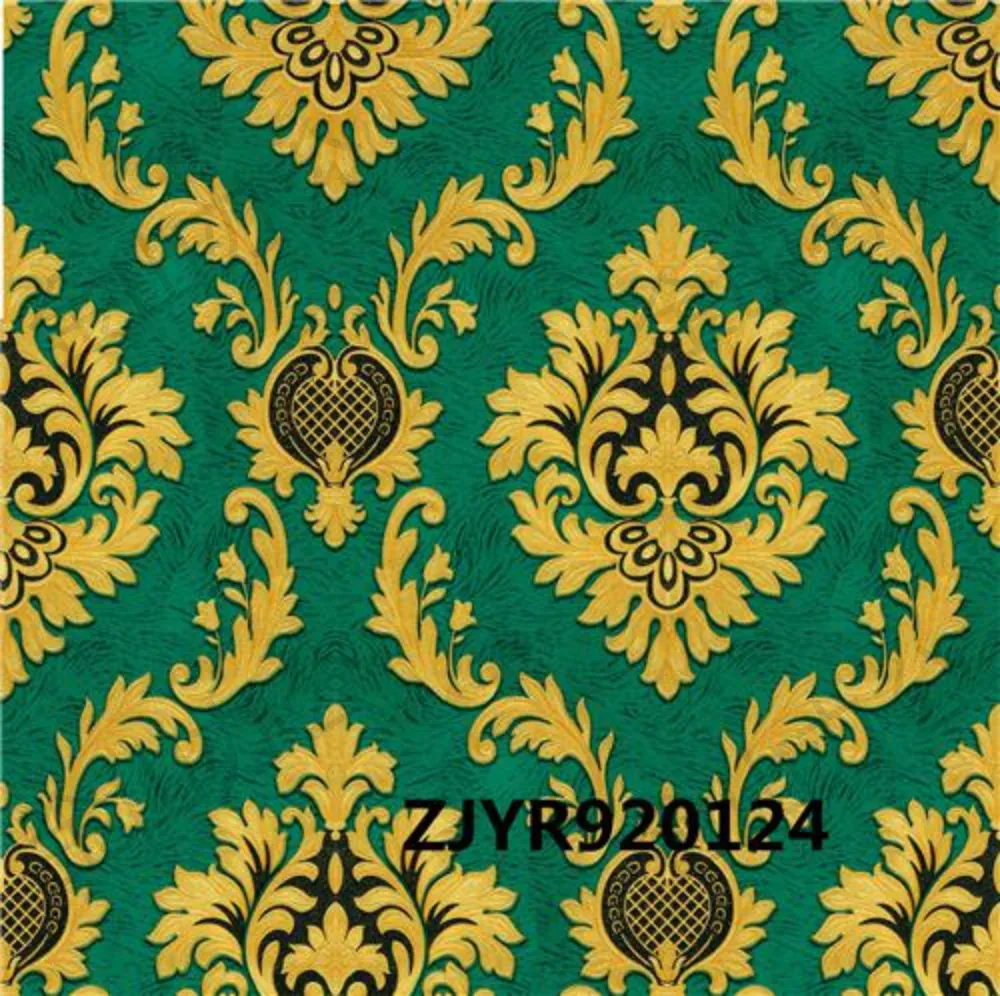 Brown-brown 3D European-style relief wallpaper for bedrooms, living rooms, hotel projects, luxurious court-style large flower background wall paper detail image 4