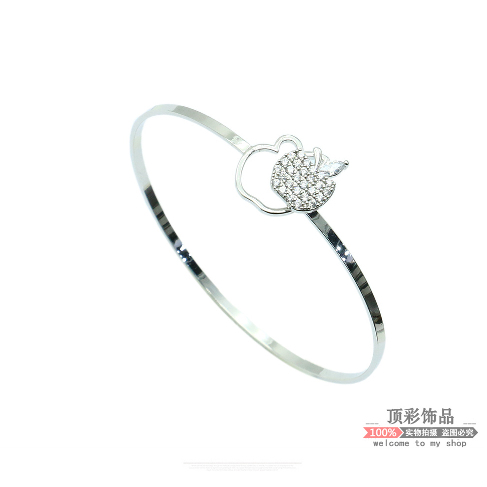 Advanced sense exquisite superflash zircon pull bracelet women bracelet girls all open bracelet 13