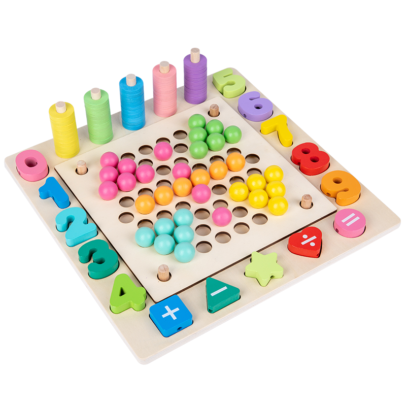 Wooden toys, educational toys, multi-functional beaded fishing, highly entertaining, logical thinking ability cultivation, parent-child interactive games, hand-eye coordination exercise, early education enlightenment toy companions detail image 10