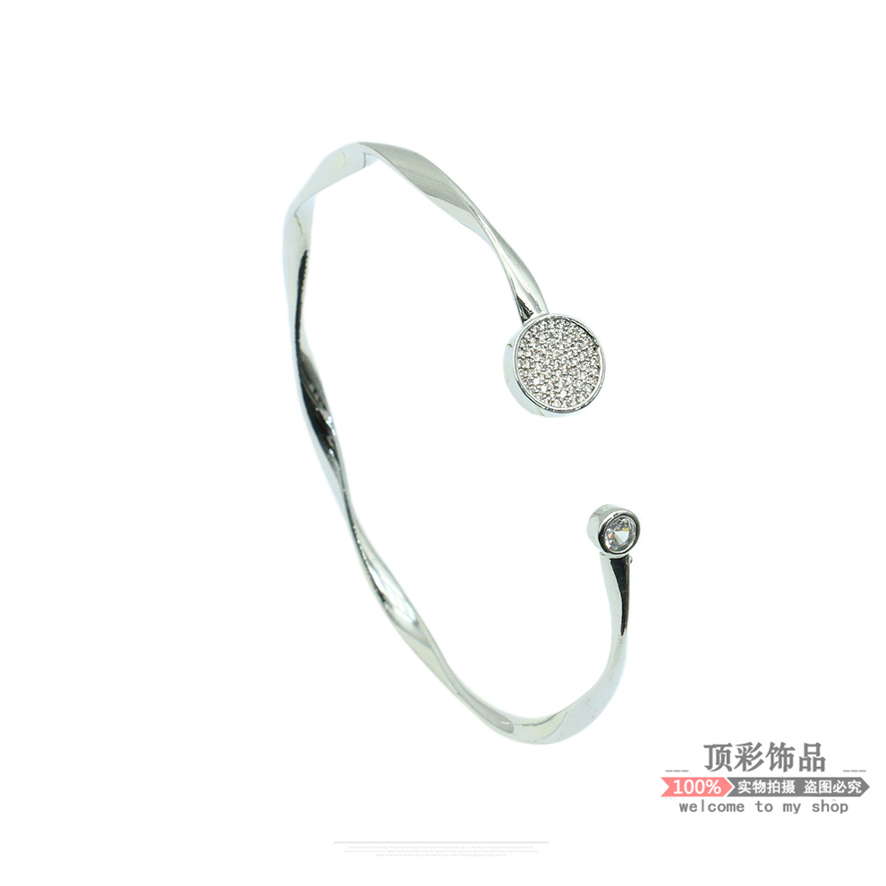 High-grade exquisite superflash zircon pull bracelet for women bracelet girls all open bracelet 16